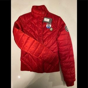 Armani, light quilted Red jacket